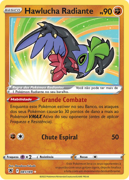 Pokémon Hawlucha Lucente 081/189 Lucentezza Siderale ITA
