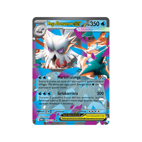 Pokémon Mega Abomasnow ex 036/132 Megaevoluzione ITA