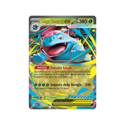 Pokémon Mega Venusaur ex 003/132 Megaevoluzione ITA