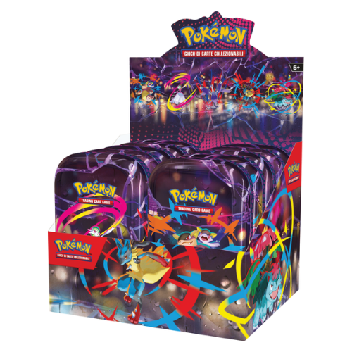 Pokemon Display Mini Tin da Collezione Megaeroi ITA
