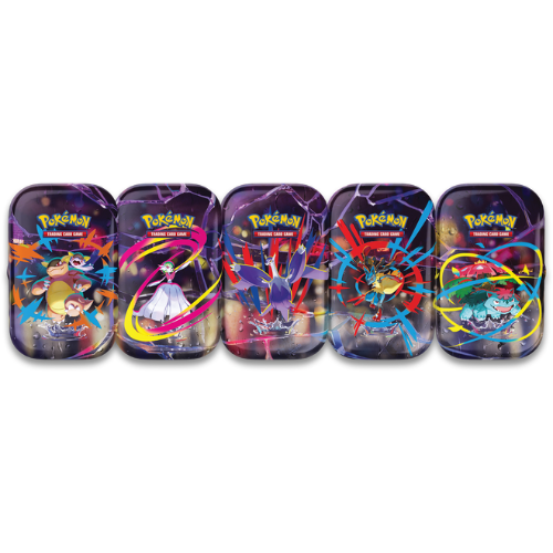 Pokemon Bundle 5 Mini Tin da Collezione Megaeroi ITA