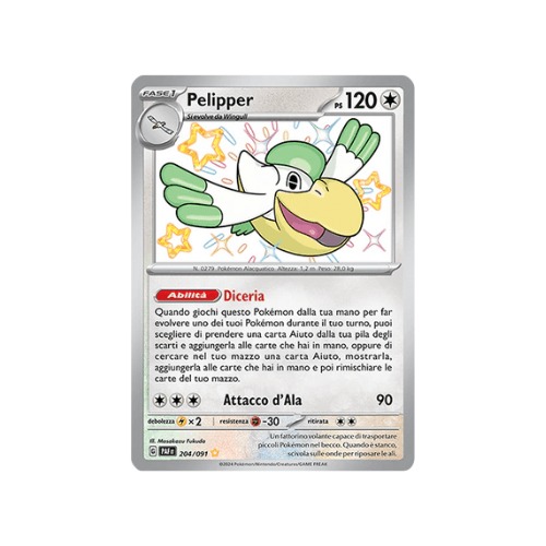 Pokémon Pelipper 204/091 Destino di Paldea ITA