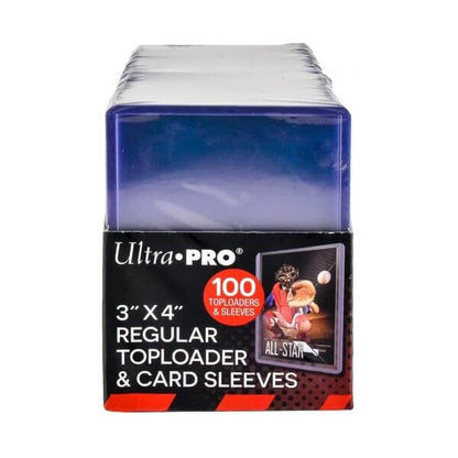 Ultra Pro - Regular Toploader 3" x 4" (100 Pcs + 100 Bustine Protettive)