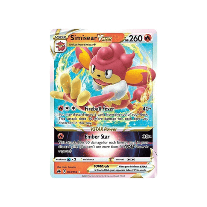 Pokémon Simisear VASTRO 023/159 Zenit Regale ITA/ENG