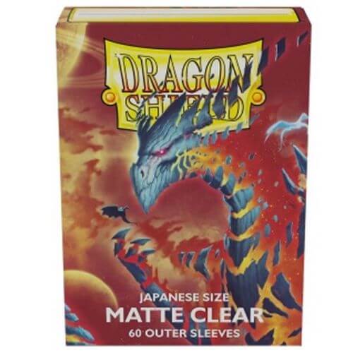 Dragon Shield 60 Sleeves Japanese Size Matte Clear Outer