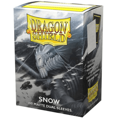 standard dual matte snow 100 bustine dragon shield