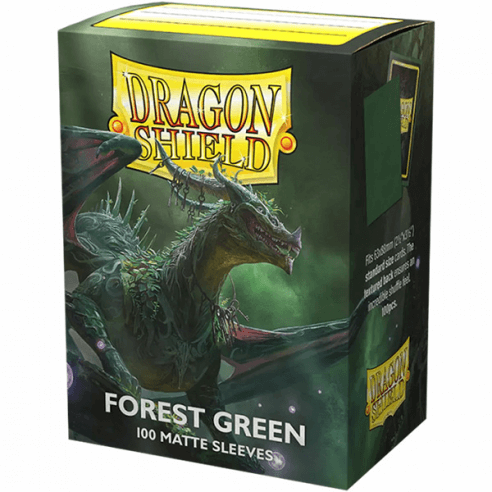 Dragon Shield - 100 Sleeves Standard Size Matte Forest Green