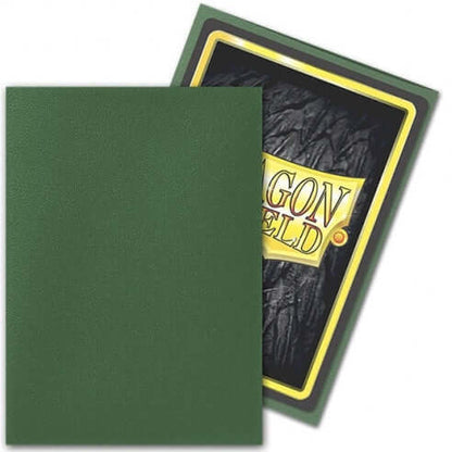 Dragon Shield - 100 Sleeves Standard Size Matte Forest Green