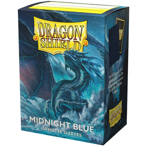 Dragon Shield - 100 Sleeves Standard Size Matte Midnight Blue