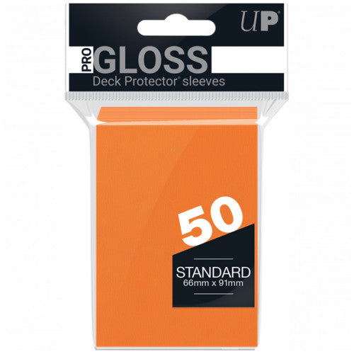 Ultra Pro 50 Sleeves Pro Gloss Standard Size Orange