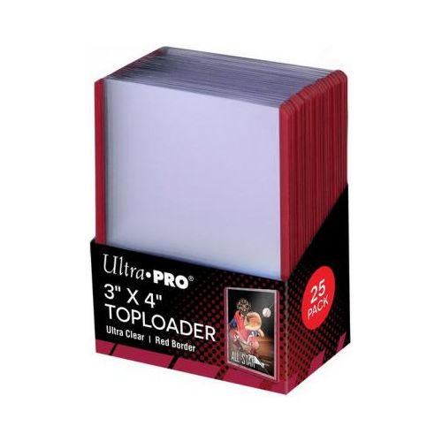 Ultra Pro - Toploader - Bordo Rosso 3 x 4 Clear Regular (25 Pcs)