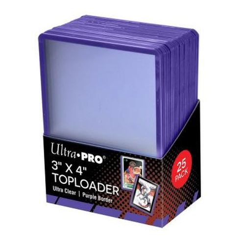Ultra Pro - Toploader - Bordo Viola 3 x 4 Clear Regular (25 Pcs)