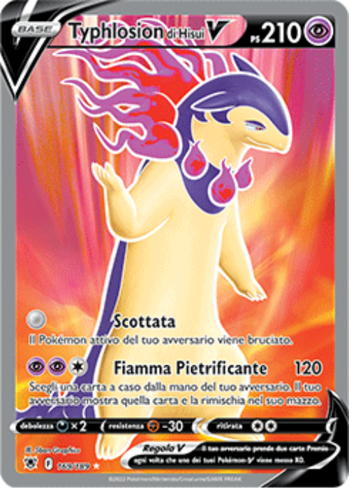 Pokémon Typhlosion di Hisui V 169/189 Lucentezza Siderale ITA